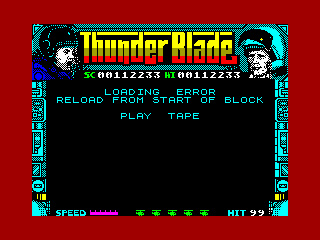 THUNDER BLADE — ZX SPECTRUM GAME ИГРА