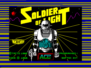 Soldier of Light — ZX SPECTRUM GAME ИГРА