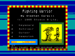 Fighting Warrior — ZX SPECTRUM GAME ИГРА