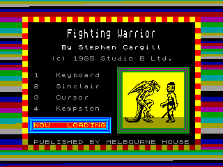 Fighting Warrior — ZX SPECTRUM GAME ИГРА
