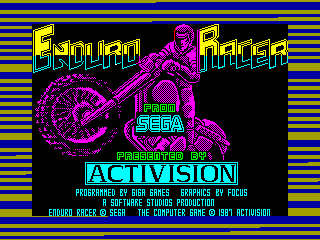 Enduro Racer — ZX SPECTRUM GAME ИГРА