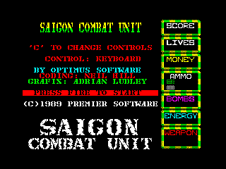 Saigon Combat Unit — ZX SPECTRUM GAME ИГРА