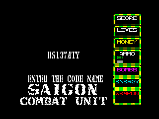 SAIGON COMBAT UNIT 2 — ZX SPECTRUM GAME ИГРА