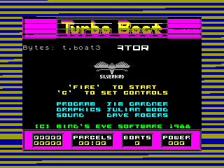 Turbo Boat Simulator — ZX SPECTRUM GAME ИГРА