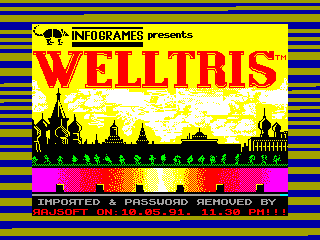 Welltris — ZX SPECTRUM GAME ИГРА