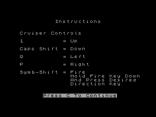 Death Cruiser — ZX SPECTRUM GAME ИГРА