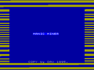 MANIC MINER — ZX SPECTRUM GAME ИГРА