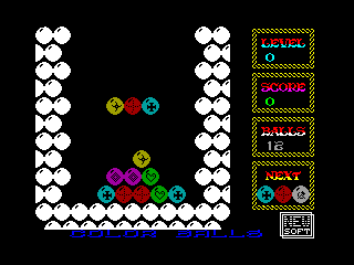 Color Balls — ZX SPECTRUM GAME ИГРА