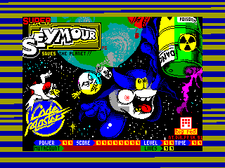 SUPER SEYMORE SAVE THE PLANET — ZX SPECTRUM GAME ИГРА