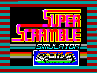 SUPER SCRAMBLE SIMULATOR — ZX SPECTRUM GAME ИГРА