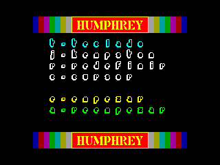 Humphrey — ZX SPECTRUM GAME ИГРА
