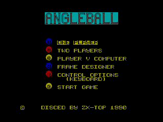 Angle Ball — ZX SPECTRUM GAME ИГРА