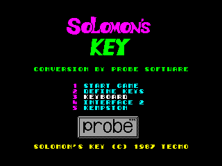 Solomon's Key — ZX SPECTRUM GAME ИГРА