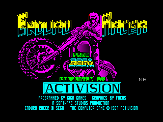 Enduro Racer — ZX SPECTRUM GAME ИГРА
