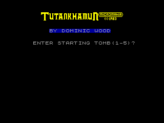 Tutankhamun — ZX SPECTRUM GAME ИГРА