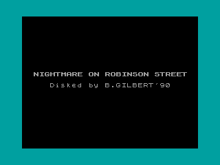 Nightmare on Robinson Street, A — ZX SPECTRUM GAME ИГРА