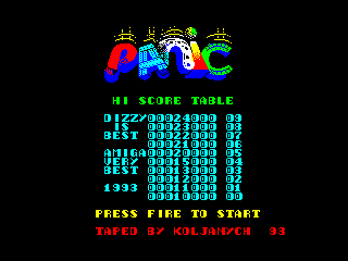 Panic Dizzy — ZX SPECTRUM GAME ИГРА