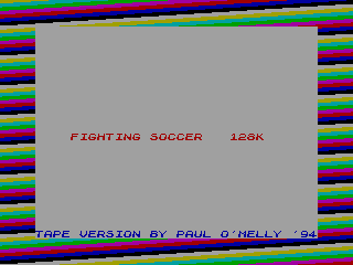 Fighting Soccer — ZX SPECTRUM GAME ИГРА