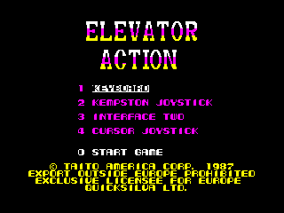 Elevator Action — ZX SPECTRUM GAME ИГРА