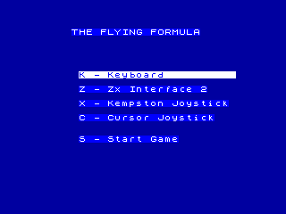 Flying Formula, The — ZX SPECTRUM GAME ИГРА