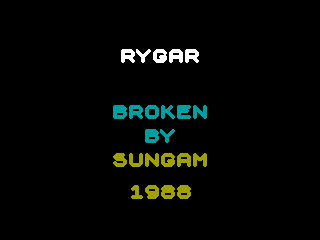 Rygar — ZX SPECTRUM GAME ИГРА