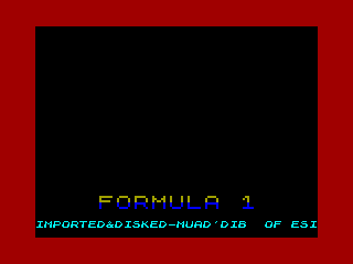 FORMULA 1 — ZX SPECTRUM GAME ИГРА