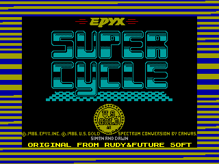 Super Cycle — ZX SPECTRUM GAME ИГРА