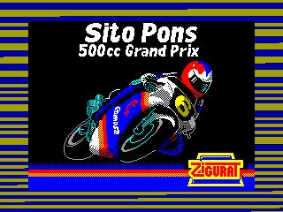 Sito Pons 500cc Grand Prix — ZX SPECTRUM GAME ИГРА