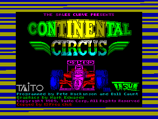 Continental Circus — ZX SPECTRUM GAME ИГРА