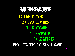 Frontline — ZX SPECTRUM GAME ИГРА