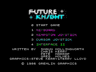 Future Knight — ZX SPECTRUM GAME ИГРА