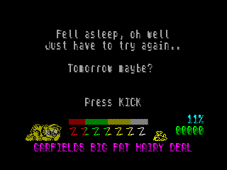Garfield - Big, Fat, Hairy Deal — ZX SPECTRUM GAME ИГРА