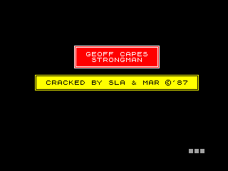 Geoff Capes Strong Man — ZX SPECTRUM GAME ИГРА