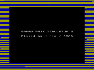 Grand Prix Simulator 2 — ZX SPECTRUM GAME ИГРА