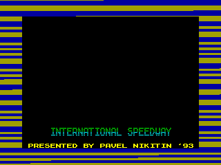 International Speedway — ZX SPECTRUM GAME ИГРА