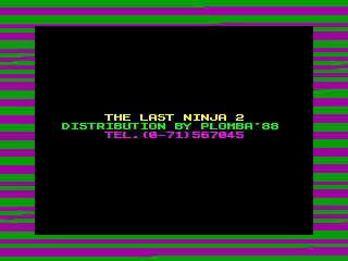 Last Ninja 2 — ZX SPECTRUM GAME ИГРА