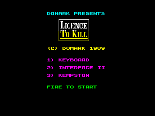 Licence to Kill — ZX SPECTRUM GAME ИГРА
