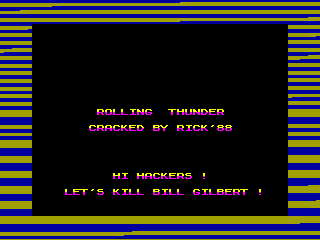 Rolling Thunder — ZX SPECTRUM GAME ИГРА