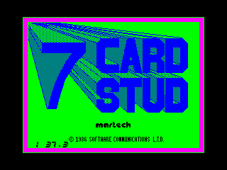 7 Card Stud — ZX SPECTRUM GAME ИГРА