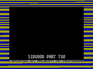SIRWOOD 2 — ZX SPECTRUM GAME ИГРА