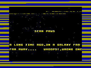 Star Paws — ZX SPECTRUM GAME ИГРА