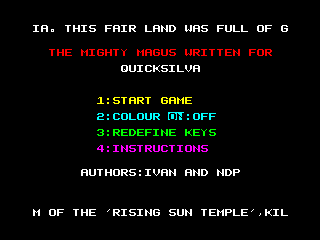 Mighty Magus — ZX SPECTRUM GAME ИГРА