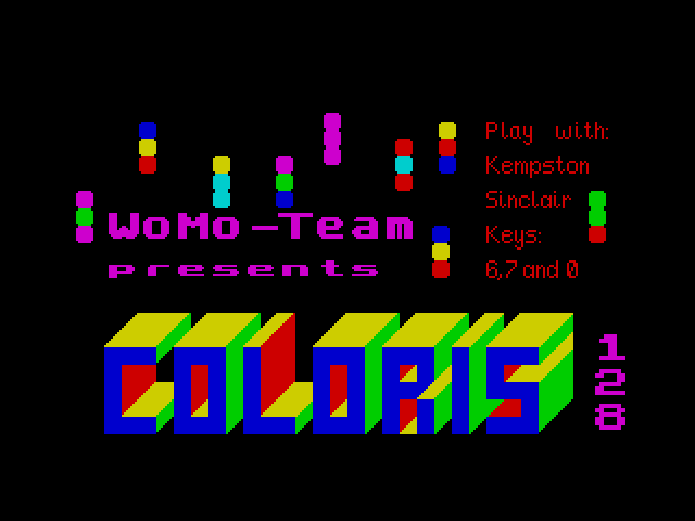 Coloris — ZX SPECTRUM GAME ИГРА