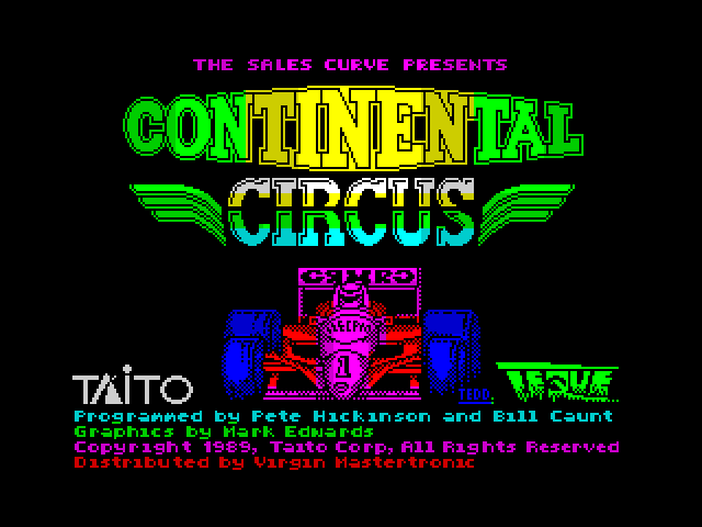 Continental Circus — ZX SPECTRUM GAME ИГРА