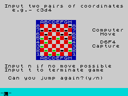 Draughts — ZX SPECTRUM GAME ИГРА