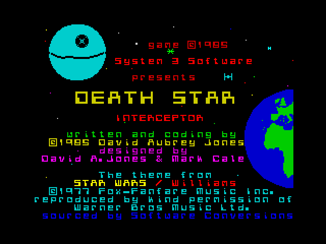 Death Star Interceptor — ZX SPECTRUM GAME ИГРА