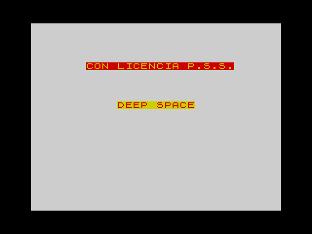Deep Space — ZX SPECTRUM GAME ИГРА
