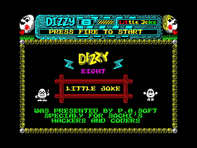 Dizzy 8: Little Joke — ZX SPECTRUM GAME ИГРА