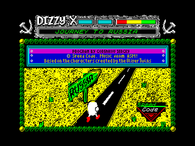 Dizzy X: Journey to Russia — ZX SPECTRUM GAME ИГРА