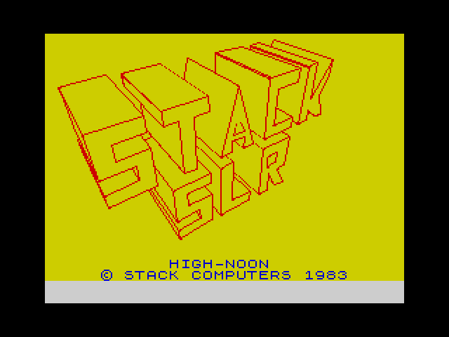 High Noon — ZX SPECTRUM GAME ИГРА